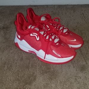 Nike PG 5 TB Promo University Red White DM5045-603 Size 7.5 Men's Paul George